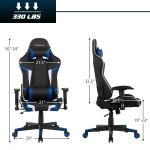 Ergonomic Massage Gaming Chair with Lumbar Support 2 | PricZone