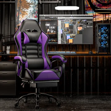 Ergonomic Gaming Chair with Footrest Recliner 1 | PricZone