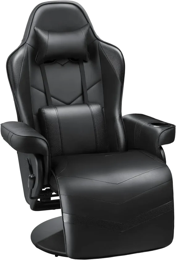 Homall Gaming Recliner Chair with Footrest Black 1 | PricZone