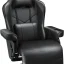 Homall Gaming Recliner Chair with Footrest Black