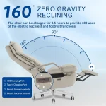 Dual Motor Executive Office Chair with Footrest 5