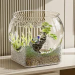 Clear Round Fish Bowl Aquarium Tank Vase 5