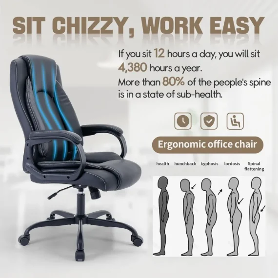 Comfortable Ergonomic Computer Leather Office Chair 3 | PricZone