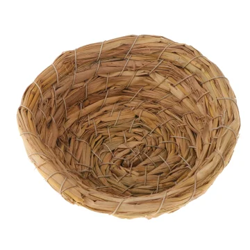 Handwoven Grass Bird Nest Cage for Parrots and More 1 | PricZone