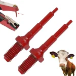 2Pcs Red Alloy Ear Tag Nail Clamp for Livestock 2 | PricZone