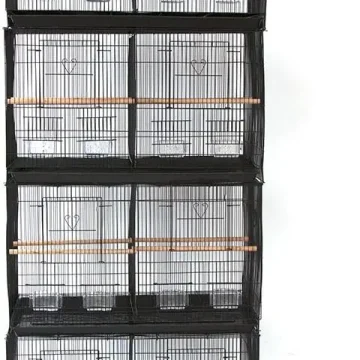 4-Pack Breeding Bird Carrier Cage with Divider 30x18x18 2