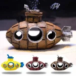 Resin Submarine Aquarium Ornament Fish Tank Decor 1 | PricZone