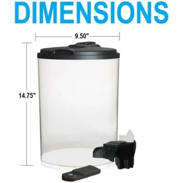 360 Aquarium with LED Lighting - 7 Color Options 2