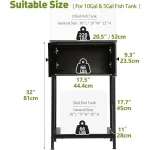 10-Gallon Aquarium Stand with Storage Cabinet 5