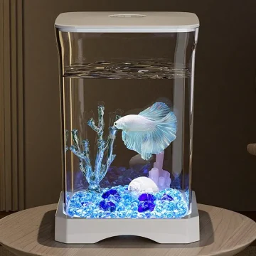 HD Betta Fish Tank Small Aquarium with LED Light 2 | PricZone HD Betta Fish Tank Small Aquarium with LED Light 2 | PricZone