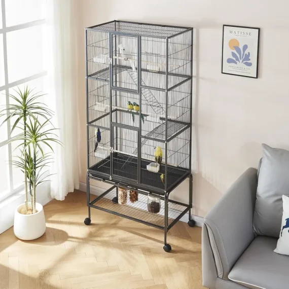 69 Inch Large Bird Cage with Stand for Parrots 3 | PricZone