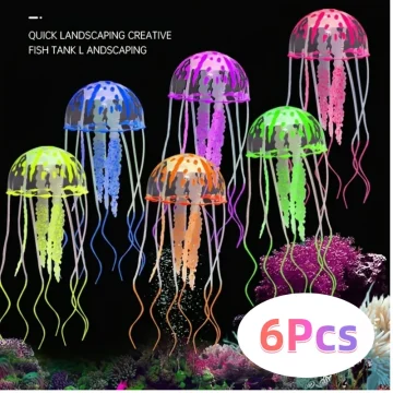 Glow Jellyfish Aquarium Decor - Luminous Fish Tank 1