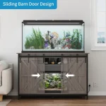 Farmhouse Fish Tank Stand with Storage and Power Outlet 5