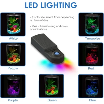 6-Gallon 360 Aquarium Kit with LED and Filter 2