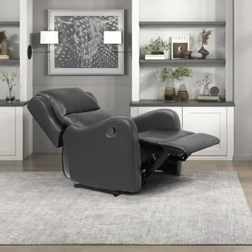 Modern Faux Leather Recliner Chair for Home Theater 1