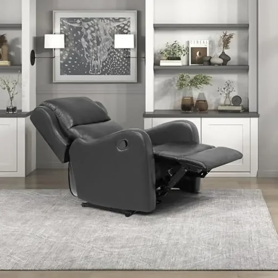 Modern Faux Leather Recliner Chair for Home Theater 1 | PricZone