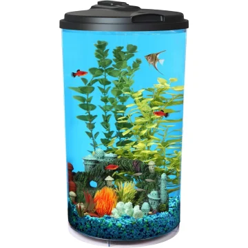 6-Gallon 360 Aquarium Kit with LED and Filter 1