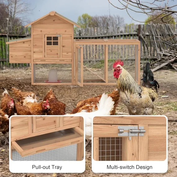 Outdoor Wooden Chicken Coop for 2 4 Chickens 3 | PricZone