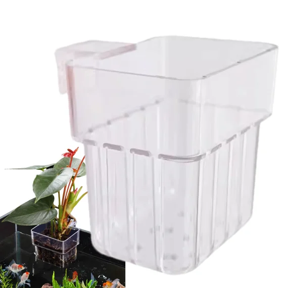 Transparent Aquarium Plant Holder  Fish Tank Planter 2 | PricZone