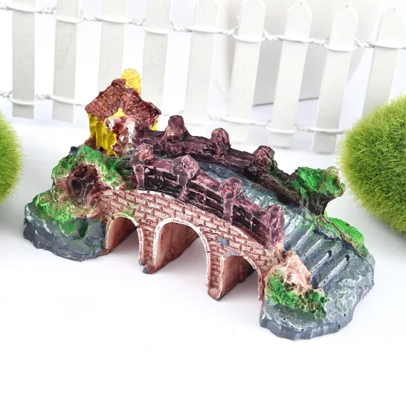 Aquarium Resin Bridge Ornament Fish Tank Decoration 3 | PricZone