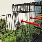 Set of 4 Stackable Breeding Cages for Small Birds   Black 3 | PricZone