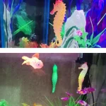 Glow in Dark Silicone Seahorse Aquarium Decor 3 | PricZone