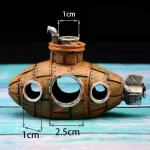 Resin Submarine Aquarium Ornament Fish Tank Decor 5 | PricZone