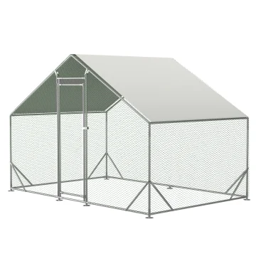 10x66x656ft Walk in Poultry Cage with Cover 1 | PricZone