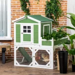 49 inch Small Chicken Coop with Outdoor Run Space 1 | PricZone