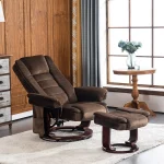 Mcombo Swivel Recliner Chair with Ottoman and Massage 4 | PricZone