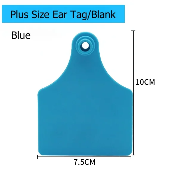 20 PCS Cow Ear Tags Blank Cattle ID Tags 100x75mm 2 | PricZone