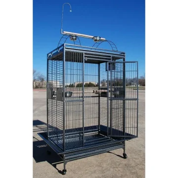 Extra Large Wrought Iron Bird Cage with Play Top 1