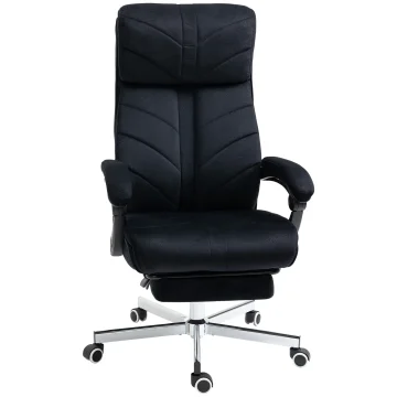 Vinsetto High Back Executive Office Chair with Footrest Black 1 | PricZone