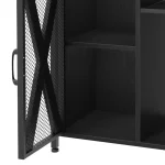 30 Gallon Metal Wood Aquarium Stand with Outlet 6