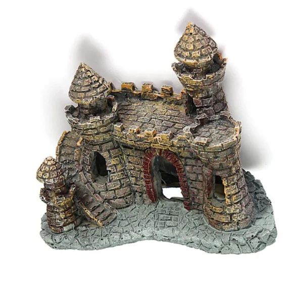 Artificial World of Tanks Resin Castle Aquarium Decoration 4 | PricZone