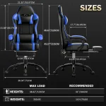 Ergonomic Gaming Recliner Chair with Massager 5 | PricZone