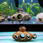 Resin Submarine Aquarium Ornament Fish Tank Decor 1 | PricZone