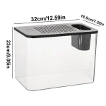 Betta Aquarium Tank Transparent Small Fish Bowl 6
