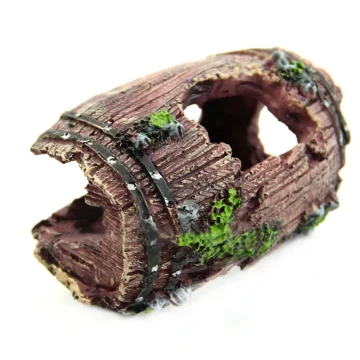 Resin Aquarium Barrel Cave Decoration - Fish Tank 2