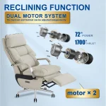 Dual Motor Executive Office Chair with Footrest 4