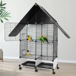 Large Bird Cage with Rolling Stand for Budgies and Finches 3 | PricZone