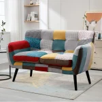 Bonzy Home Modern Boho Plaid Loveseat Sofa Chair 1 | PricZone