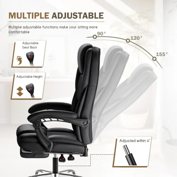 Ergonomic Executive Office Chair with Foot Rest 6 | PricZone