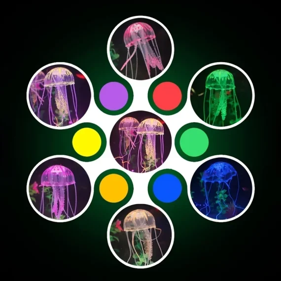 Glow Jellyfish Aquarium Decor   Luminous Fish Tank 4 | PricZone