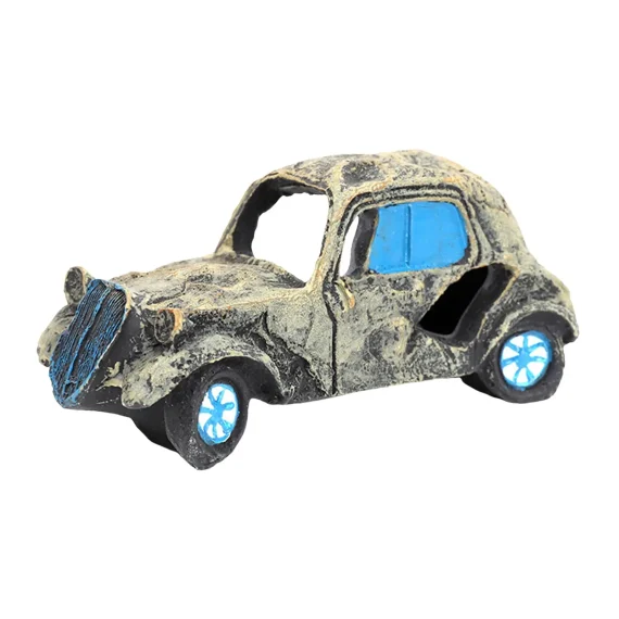 Resin Car Wreck Aquarium Decor Fish Hideout 3 | PricZone