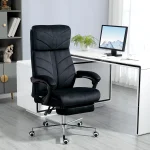 Vinsetto High Back Executive Office Chair with Footrest Black 2 | PricZone