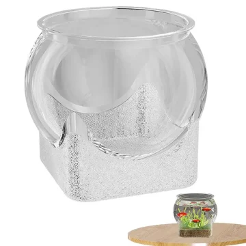 Clear Fish Tank Bowl Small Aquarium Vase Centerpiece 1