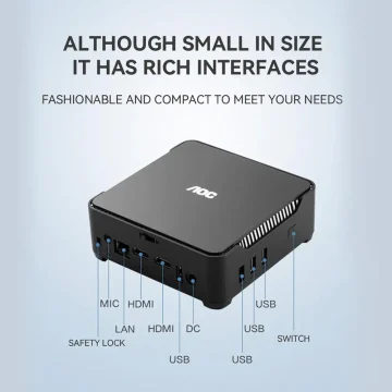 AOC Mini PC MOSS M3 Intel N95 Barebone System 2