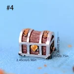 4pcs Mini Treasure Chest Aquarium Decorations 2