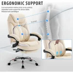 Ergonomic Reclining Office Chair with Footrest 5 | PricZone